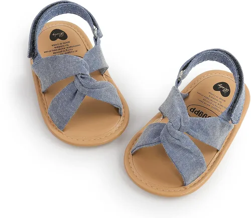 Miniatura 27 de Sandalias de verano para bebés, niñas y niños, unisex, antideslizantes, suela suave, transpirable, para primeros pasos, zapatos de playa al aire