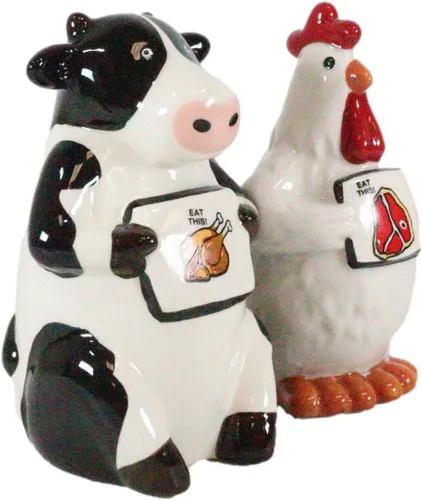 Miniatura 5 de Ebros Gift Holstein - Juego de cocteleras de cerámica para cocina y cocina, para organizar fiestas, aves de corral y ganado coleccionables