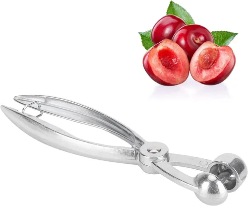 Miniatura 3 de Herramienta para deshuesar cerezas, removedor de semillas de cereza, herramienta de deshuesador de aceitunas con diseño de bloqueo que ahorra