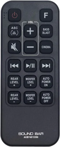 AKB74815396 Reemplazo de barra de sonido de control remoto para LG Sound Bar Speaker SJ4R DJ4YS DJ4Y-S SH3B SH4Y SJ3 SJ4 SJ4Y SJ4Y-S SK4D SPH3B-W