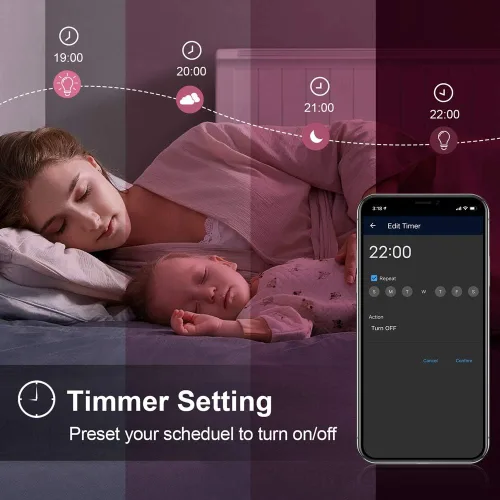 Miniatura 4 de YHW Surplife App Smart WiFi Bombilla 9W