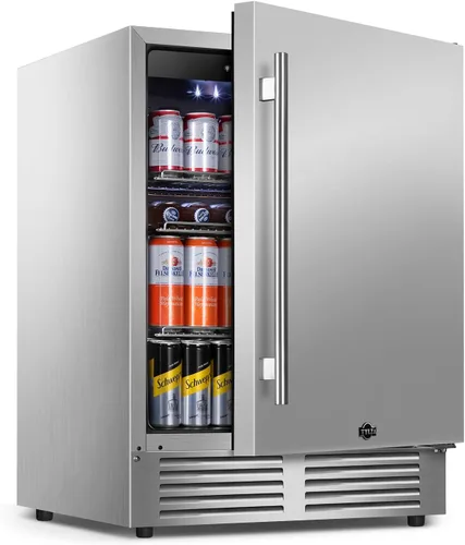 Miniatura 11 de Tylza Vitrina refrigerada para encimera, refrigerador comercial de 2.7 pies cúbicos/78L, vitrina con luz LED, puerta de vidrio doble, 32-54°F