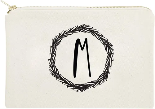 Miniatura 23 de The Cotton & Canvas Co. Bolsa de cosméticos personalizada con monograma y bolsa de maquillaje de viaje, A