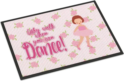 Miniatura 52 de Caroline's Treasures BB5374MAT Let's Dance Linen - Felpudo de lino verde azulado de 18 x 27 pulgadas, tapete para puerta delantera, para interiores