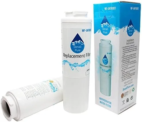 KitchenAid KFCS22EVMS2 - Paquete de 2 filtros de agua de repuesto para refrigerador, compatible con cartucho de filtro de agua KitchenAid 4396395