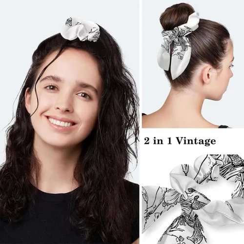 Miniatura 5 de Women's Working Caps with Bow Hair Scrunchy Long Hair Cover Ribbon Lace-Up Hat Sharks Sea Ocean
