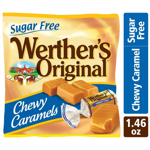 Miniatura 4 de Werther's Original Caramelo masticable sin azúcar, bolsas de 1.46 onzas (paquete de 12)