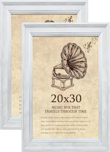 Miniatura 9 de Juego de marcos de fotos 10x10 de 2 - Marcos vintage con vidrio real - Marcos de estilo antiguo para pared - Marco ornamentado para exhibición