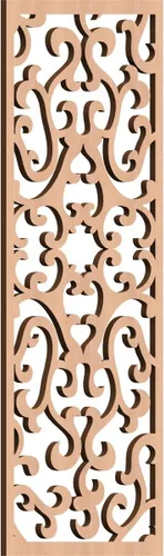 Miniatura 169 de Smithfield Paneles de pared decorativos de madera con calado, 13 3/8 pulgadas de ancho x 34 3/8 pulgadas de alto x 3/8 de alto, roble rojo rojo