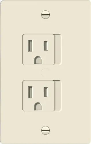 Miniatura 8 de ENERLITES Cubierta de salida a prueba de niños, cierre automático, se adapta tanto a tomas dúplex como decoradoras, diseño de seguridad, enchufe