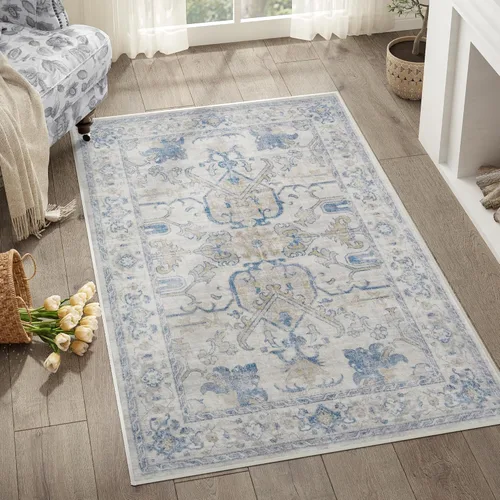 Miniatura 62 de jinchan Lima - Alfombra de pasillo lavable de 2 x 6 pies, antideslizante, de pelo corto, suave, ultrafina, alfombra envejecida para casa de campo