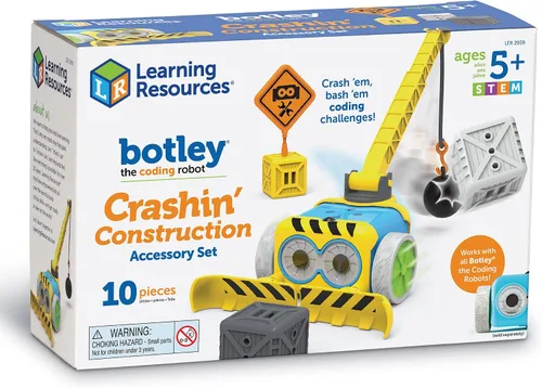 Miniatura 7 de Learning Resources Botley Crashin' - Juego de accesorios de construcción (botella no incluida), 10 piezas, codificación para niños de 5 años
