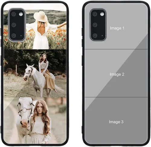 Miniatura 180 de Funda de teléfono personalizada para Samsung Galaxy S22+ / S22 Plus 5G, funda de TPU suave de vidrio templado antiarañazos personalizada con foto