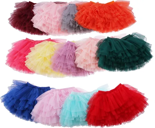 Miniatura 4 de Falda tutú para niña pequeña de 6 capas de tul tutús 1-8T
