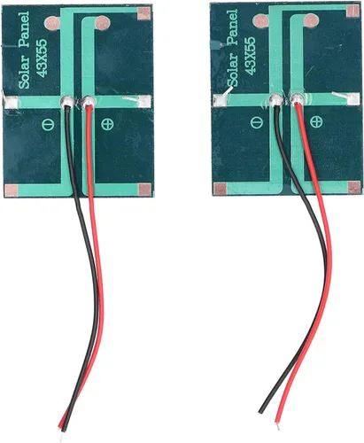 Miniatura 3 de Mini paneles solares, polisilicio micro mini pegamento energía células solares 0.4W 1.5V 1.693x2.165 in Kit de células solares módulo de panel solar