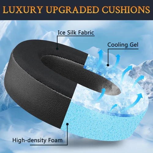 Miniatura 3 de SOULWIT Almohadillas de enfriamiento para auriculares Corsair HS75 XB/ HS70/Pro HS60/Pro HS50/Pro, almohadillas para los oídos con espuma