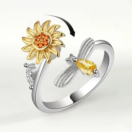 Miniatura 80 de Anillo de plata 925, anillos de plata ajustables para mujer, anillos de pulgar abiertos, anillos de circonio, anillos ajustables, anillos abiertos
