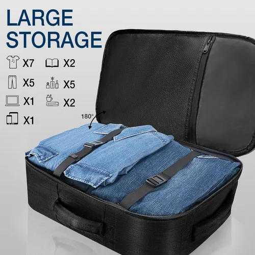 Miniatura 4 de Dinictis Mochila de viaje para laptop de 40 L para hombres y mujeres, compatible con cuaderno de 17 pulgadas, mochila de maleta aprobada para vuelo