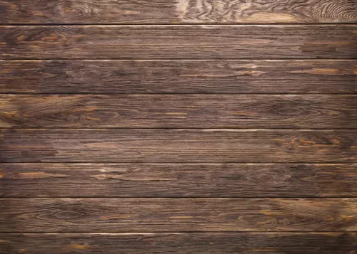 LYWYGG Telón de fondo de vinilo delgado de madera marrón de 8x8 pies para fotógrafos, fondo de pared de madera retro, paño sin costuras CP-19-0808