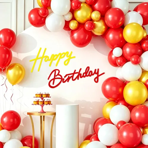 Miniatura 30 de TONIFUL Cartel de feliz cumpleaños para telón de fondo, pancarta de fieltro negro, incluye pegamento de puntos, perfecto para telón de fondo