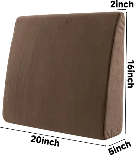 Miniatura 2 de MABOZOO Almohada de Cuña para Piernas de Sillón Reclinable, Cojín de Espuma Extra Grande para Reposapiés con Correas Ajustables, Extensor de Café