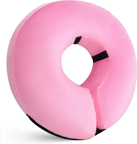 Miniatura 12 de Collar Inflable para Perros, Cono Suave para Perros Después de Cirugía, Collares Donut E Ajustables Inflables para Perros y Gatos Pequeños, Medianos