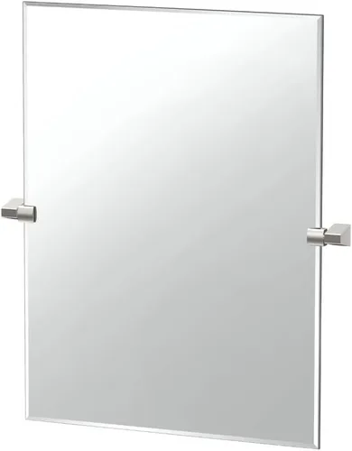 Miniatura 19 de Gatco 5679SM - Espejo rectangular sin marco, 24 pulgadas, latón cepillado negro mate combinado