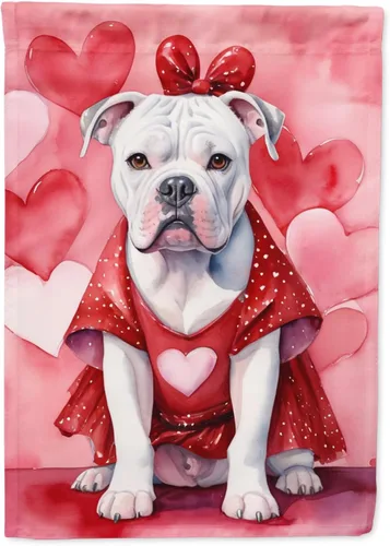 Miniatura 128 de Caroline's Treasures DAC5292CHF - Bandera de Border Collie My Valentine House para porche, grande, con manga para porche, para colgar en la pared