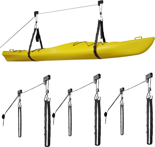 Miniatura 9 de RAD Sportz Kayak Storage Hoist - Overhead Pulley System with 125lb Capacity for Canoes, Bikes, Ladders, and More - for up to 12-Foot Ceilings
