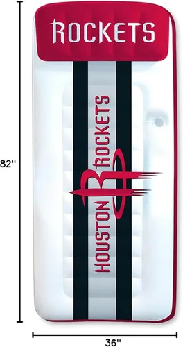 Miniatura 5 de Poolmaster NBA - Tumbona inflable grande para colchón de piscina Houston Rockets