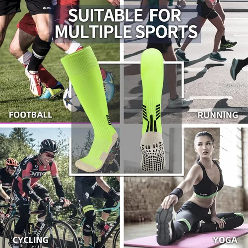 Miniatura 7 de AIMISICAR Calcetines de fútbol antideslizantes almohadillas de agarre antideslizante calcetines deportivos para niños jóvenes y adultos para fútbol