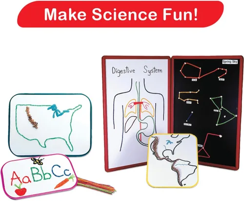 Miniatura 6 de WikkiStix Big Count Box, 468 Wikki Stix - 13 colores en caja de almacenamiento fresca con un folleto de ideas de 12 páginas, fabricado