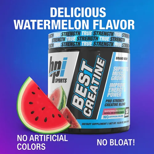Miniatura 2 de BPI Sports Best Creatine - Polvo de monohidrato de creatina para hombres y mujeres, sal del Himalaya - Fuerza, bombeo, crecimiento muscular