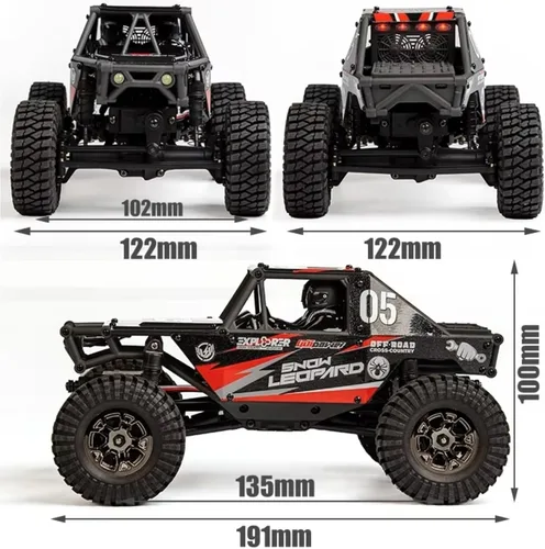Miniatura 8 de 1/24 RC Crawler Car UDI RC UCX2405PRO 4wd Mini Climb Racing Motor sin escobillas 4 ruedas Dirección 3 velocidades Transmisión RTR Juguete (negro)