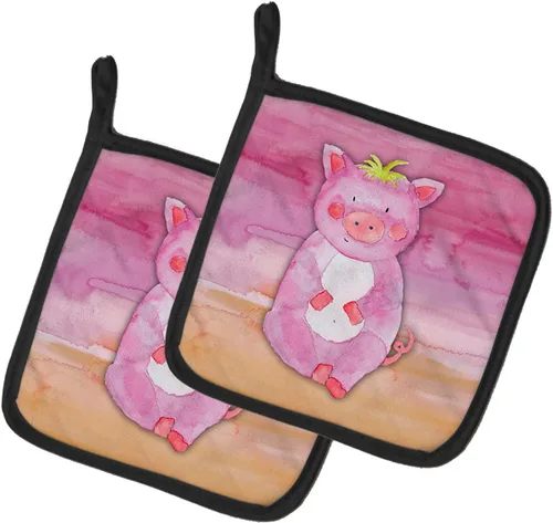 Miniatura 19 de Caroline's Treasures BB7370PTHD - Juego de soportes para ollas de herradura para cocina, resistentes al calor, almohadillas calientes para cocinar