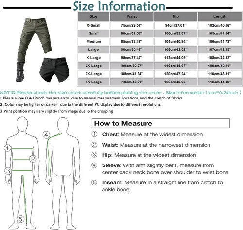Miniatura 4 de Pantalones de motociclista para hombre, para motocicleta, motocross, a la rodilla, a la cadera, pantalones blindados resistentes al desgaste