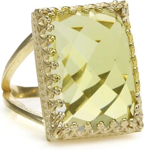 Miniatura 6 de Unique Yellow Quartz Ring - Lemon Quartz in 925 Sterling Silver - Gorgeous Statement Rings for Women - Jewelry for Weddings, Parties, Engagements