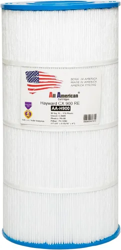 Cartucho de filtro de piscina All American AA-H900: Sustituye a Hayward CX900, C900, PA90, CX900RE Pleatco PA90, Filbur FC-1292, Unicel C-8409
