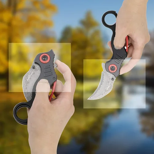 Miniatura 4 de ALBATROSS - Cuchillo de bolsillo plegable de acero Damasco para el Día del Padre, Día de la Madre y regalo de cumpleaños para él, cuchillo de garra
