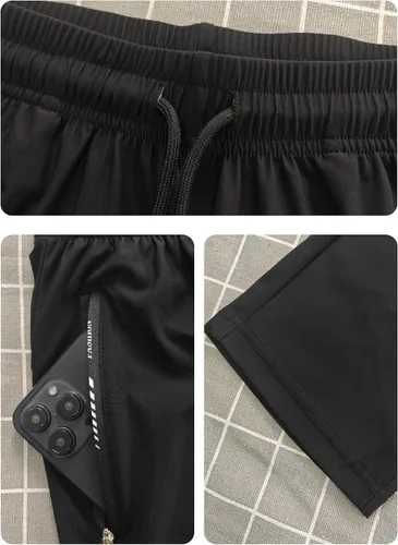 Miniatura 5 de Pantalones de senderismo para mujer, ligeros, cómodos, transpirables, de secado rápido, elásticos, con bolsillo con cremallera