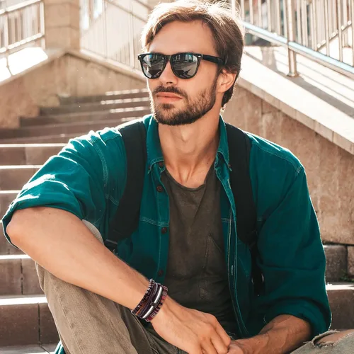 Miniatura 4 de Long tiantian Pulseras de cuero para hombre, estilo hippie, apilables, estilo bohemio, trenzadas, de los años 70, trajes de joyería para hombres