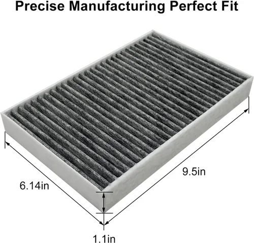 Miniatura 2 de Filtro de aire de cabina para Tesla Model S con carbón activado para modelos S 1035125-00-A 2012-2015 (carbón activado 2012-2015)