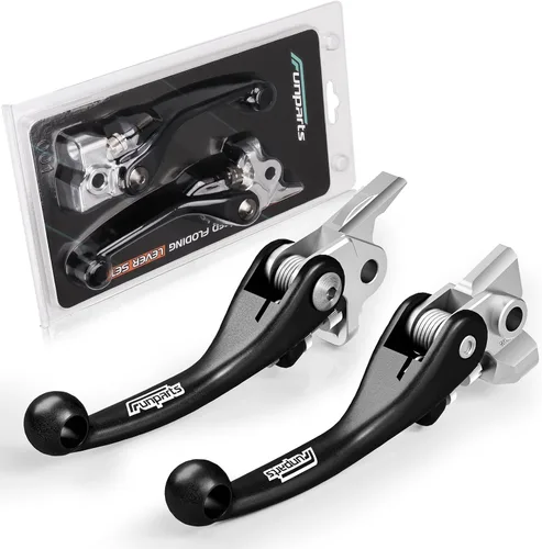Funparts Palanca de embrague de freno de moto de cross aleación de titanio para SX SXF SXS SXSF EXC EXCF XC XCW XCF XCFW XCRW EXCR 250 300 350 400