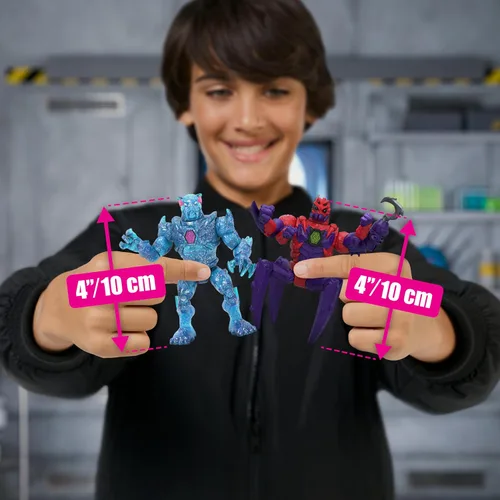 Miniatura 2 de MrBeast Lab Paquete Múltiple de Híbridos, Revela Diferentes Partes Híbridas para Crear 2 Figuras de Acción de Mezclar y Combinar, Más Partes