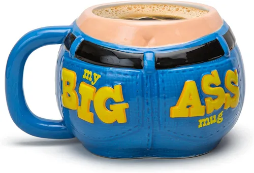 Miniatura 5 de BigMouth - Taza grande a tope, color azul, talla M