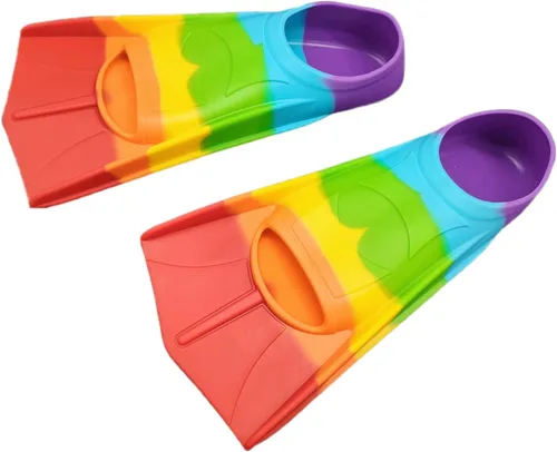 Miniatura 142 de Gugmoy Kids Swim Fins,Comfortable Silicone Flippers for Swimming and Diving,Size Suitable Beginners Kids Girls Boys Adults