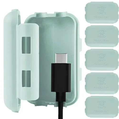 Miniatura 8 de Funda de cargador USB a prueba de bebés – Caja de punta de cable resistente a los niños para cables de carga USB estándar