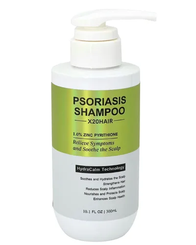 Champú de psoriasis para cuero cabelludo seco y con picazón, piritiona de zinc al 1% con romero, aloe y ácido hialurónico, cuidado diario del cuero