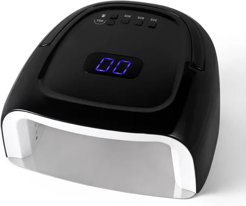 Lámpara de uñas LED recargable de 60 W, lámpara de gel inalámbrica con mango portátil y 42 cuentas de lámpara, sensor automático UV LED secador de