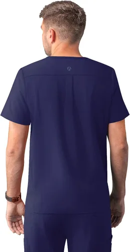 Miniatura 2 de Adar Addition Scrubs - Camisa médica moderna con cuello en V y múltiples bolsillos